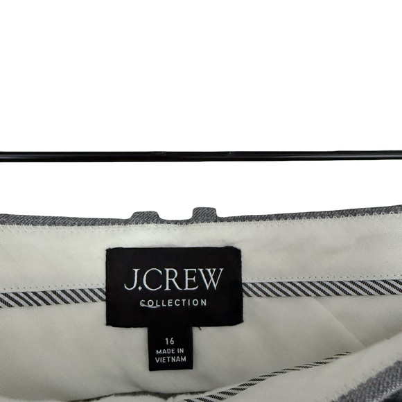 J. Crew Collection Wool-Blend Pleated Wide Leg Trouser Pants Sz 16 - Picture 9 of 13